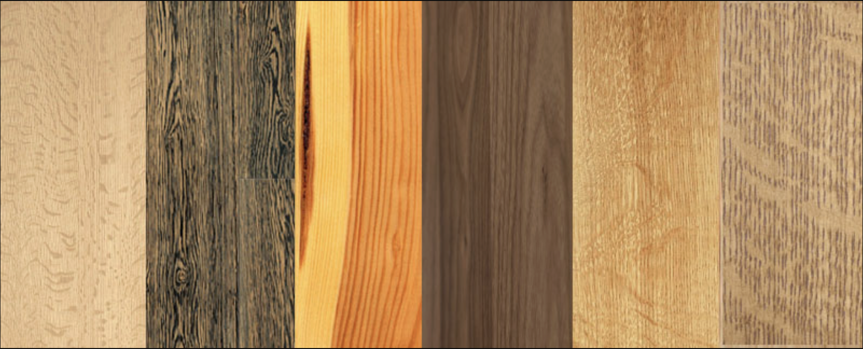 Common North American hardwood lumber